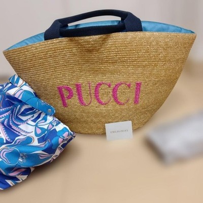 Pucci Basket Bag With Inner That Can Be Carried Over The Shoulder