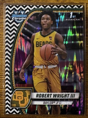 2024-25 Bowman University Chrome - Robert Wright III #15 Black & White /48