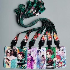 10pcs Japanese anime Neck Strap Lanyard Phone Bus students Key Chain ID Badge