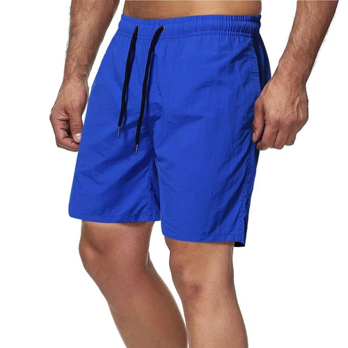 Herren Freizeit Lose Shorts Taschen Kordelzug Einfarbig Strand Basic Shorts - Bild 24 von 64