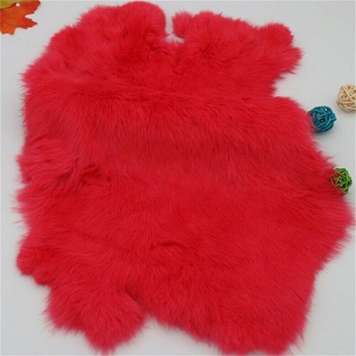 Soft Rabbit Hide Fur Skin Pelt Tanned Craft Leather For DIY Animal Training Dyed - Picture 13 of 44