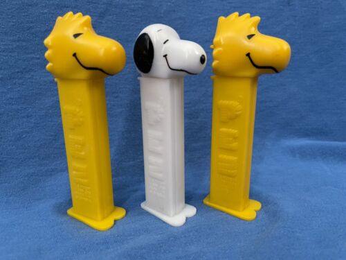 Vtg SNOOPY Lot 1973 Dog Bowl (3) PEZ Dispensers Slovenia Woodstock Peanuts 50th - Picture 3 of 16