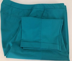 Lane-Bryant-Womens-Plus-Size-28-Teal-Crop-Capri-Pants-Cotton-Stretch