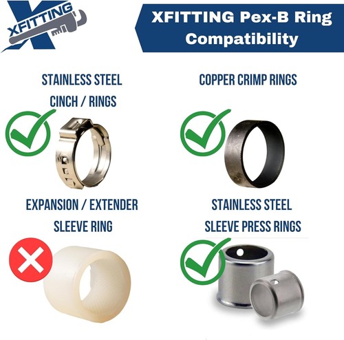 Adaptador roscado NPT macho 1 pieza XFITTING 3/4" Pex x 3/4", latón sin plomo - Imagen 8 de 8