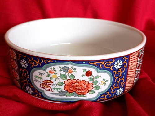 IMARI WARE Japan Straight Side 5.75" Candy Dish Trinket Bowl Floral No Lid - 第 1/8 張圖片