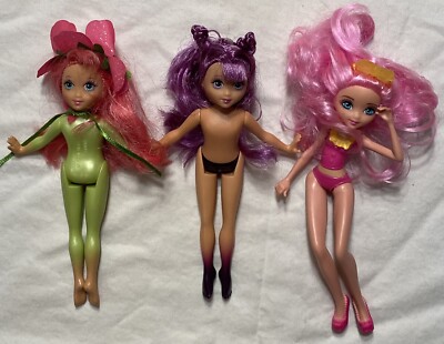 Barbie Fairytopia Mermaid Petal Pixies Mini Fairy Doll Lot Nude