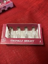 Vintage Twinkle Bright GE Clear Bulbs C9 NOS New Old Stock
