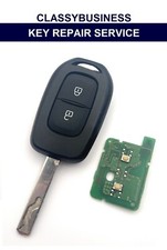 Renault Kadjar Koleos Twingo 2 Button Remote Key Fob Repair Fix Rubber Battery
