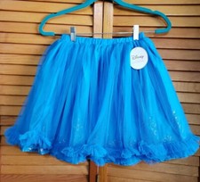 Girls Disney Tutu Couture Cinderella Princess Skirt 10 Blue Dress Up Halloween