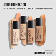 Matte Liquid Foundation Waterproof   Moisturizing Brightening Full Coverag D2P3