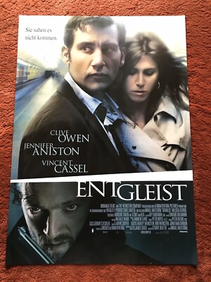 Entgleist Kinoplakat Poster A1, Clive Owen, Jennifer Aniston, Vincent Cassel