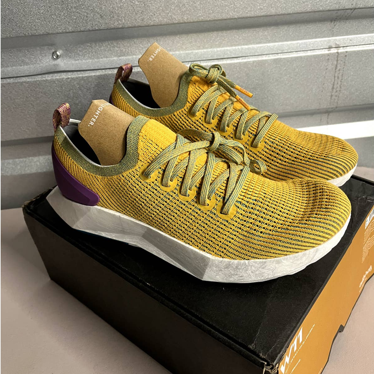 Allbirds Women's Thrive Yellow Blizzard Tree Flyer Athletic