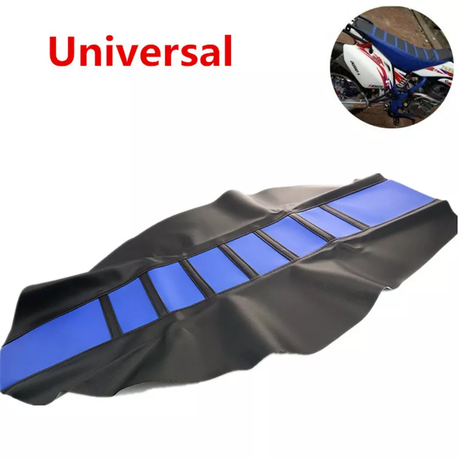 Unique Bargains Universal Motorcycle Pit Dirt Bike Faux Leather Soft Seat  Cover Anti Slip Seat Cushion Red Black 