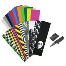 Professional Skateboard and Longboard Griptape + Griptape Cutting Knife Tool