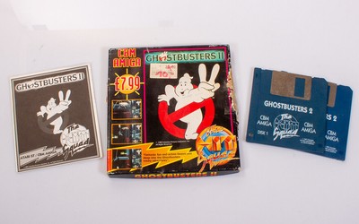 COMMODORE AMIGA / GHOSTBUSTERS II (BOXED) / 1989 / THE HIT SQUAD !!! RARE !!!