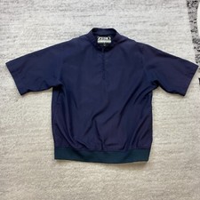 Zero Restriction Jacket Large Blue Zip Golfer Windbreaker Packable Waterproof