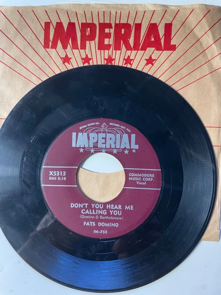 Fats Domino – Love Me / Don't You Hear Me Calling You 45 Blues 1954 Imperial Foto 2 de 2