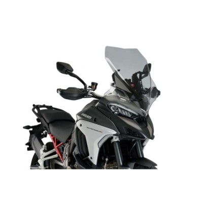 PUIG TOURING FAIRING FOR DUCATI MULTISTRADA V4 PIKES PEAK 21-24 LIGHT SMOKE