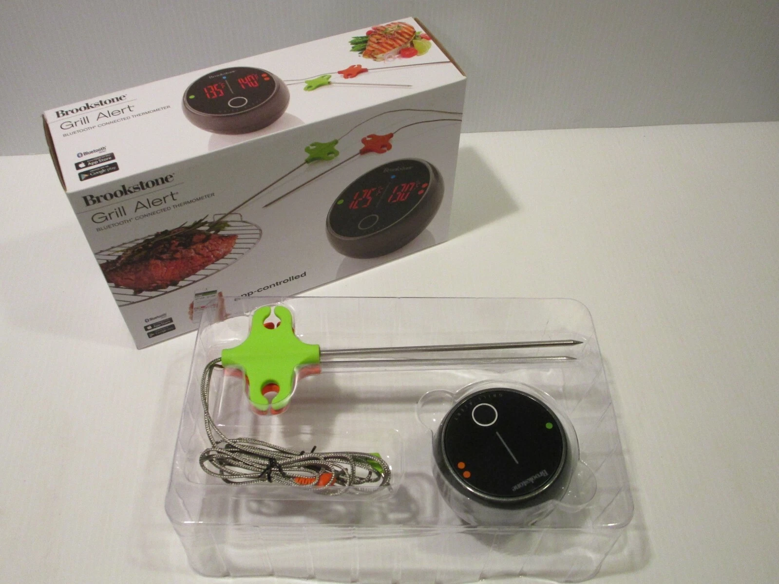 Brookstone Grill Alert Bluetooth Connected Thermometer