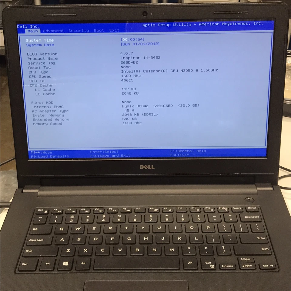 Dell Inspiron 14-3452 14" Laptop Celeron N3050 2GB RAM 32GB eMMC No HDD/OS - Image 2 of 4