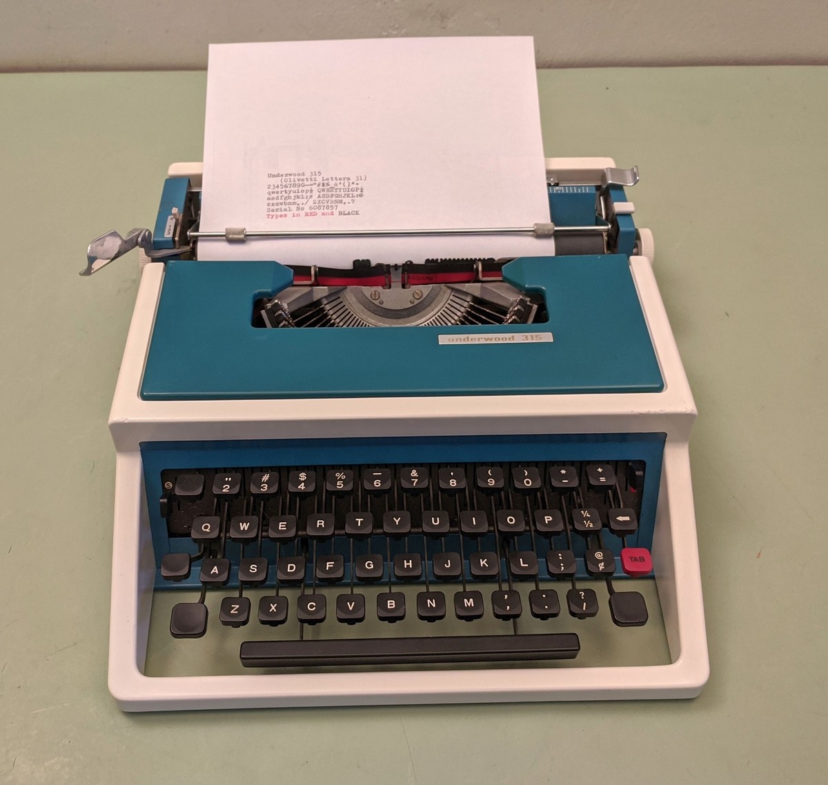 Underwood 315 Portable Manual Typewriter F*S | eBay