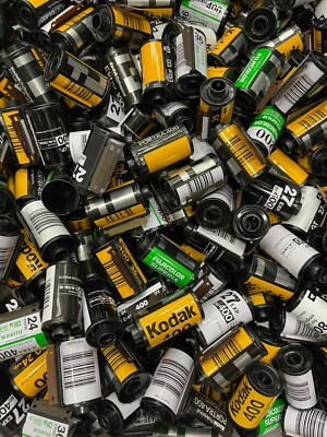 20 lb of Assorted (no film) 35mm film canisters cans cartridges Kodak Fuji
