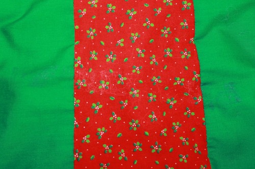 Cute Hand Made Christmas Apron Red Holly Solid Green Made From Necktie Pattern - Picture 7 of 11