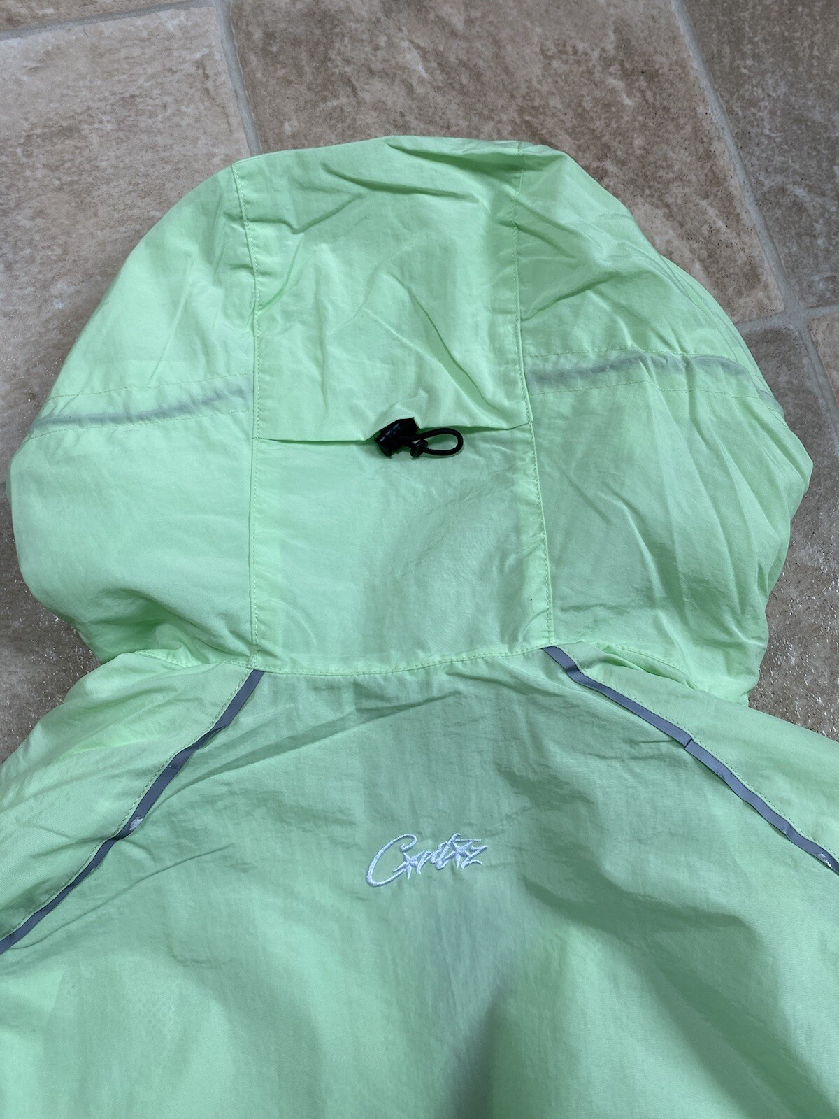 CRTZ Corteiz Spring Jacket Windbreaker- Size L -Mint & White- BNWT- AUTHENTIC ✅ image 5