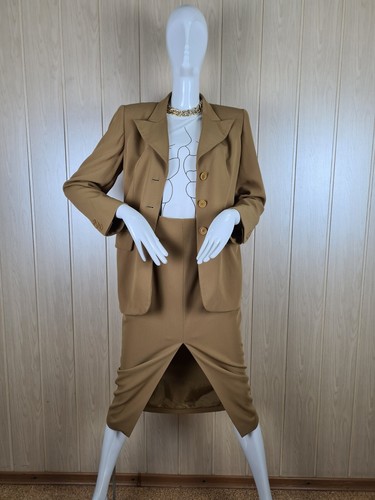 MAX MARA Vintage Women's Suit Jacket and Skirt Wool - Picture 4 of 21