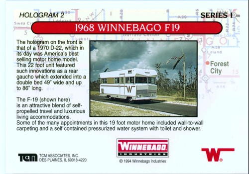 Winnebago holograma 2 1968 Winnebago F19 - Imagen 2 de 2