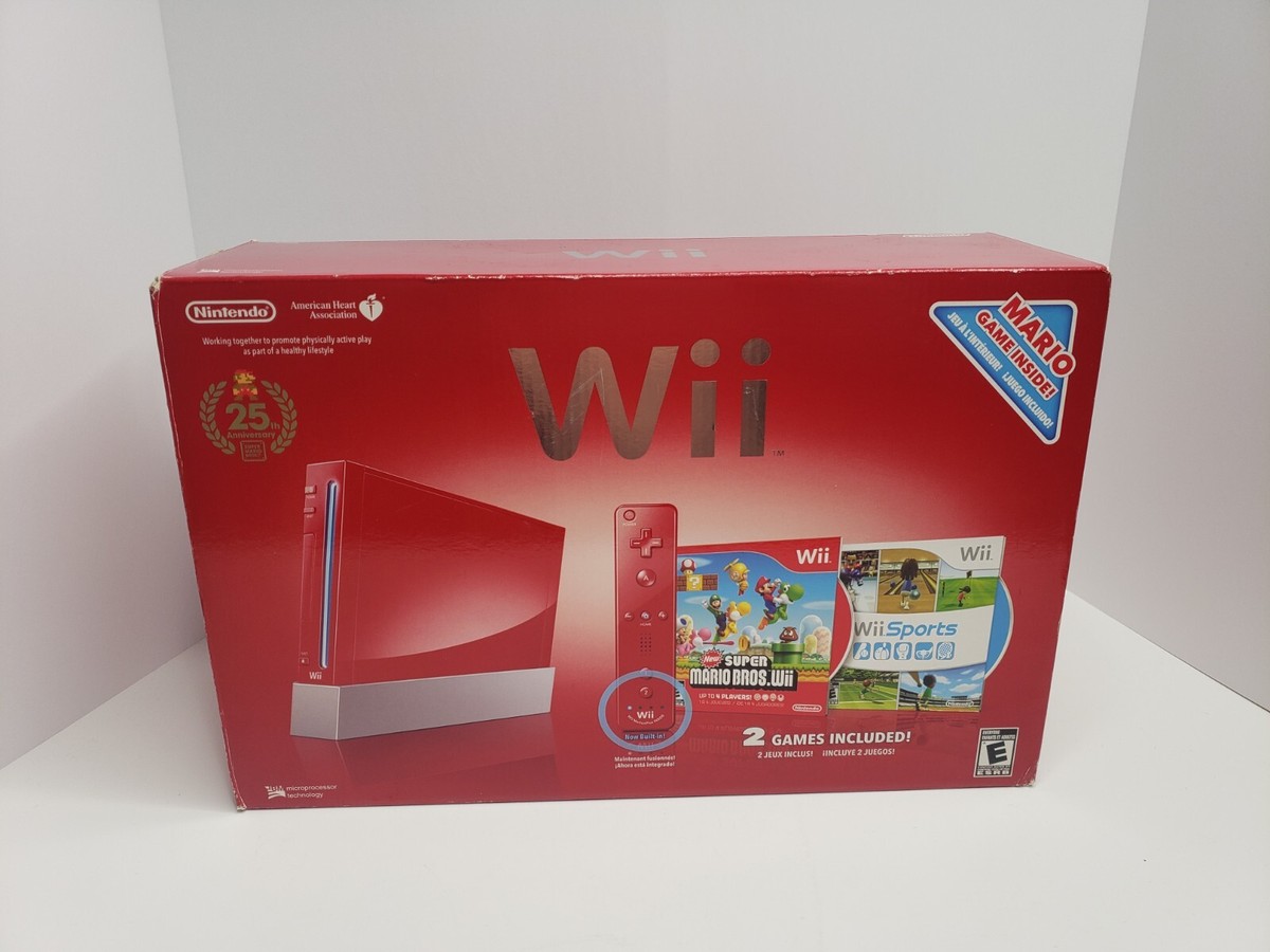 Red Nintendo Wii Console Mario 25th Anniversary Edition | eBay