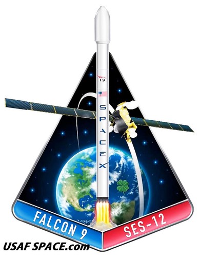 Auténtico SES-12 - SPACEX FALCON 9 F-9 CCAFS Lanzamiento SATÉLITE Misión PARCHE - Imagen 2 de 4