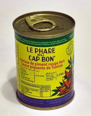 HARISSA HARISSAPASTE 135g CHILLI SAUCE TUNESIEN Le Phare du CAP BON Chili scharf