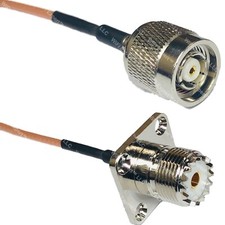 RG316 RP-TNC MALE to UHF Female Flange RF Cable Rapid-SHIP LOT