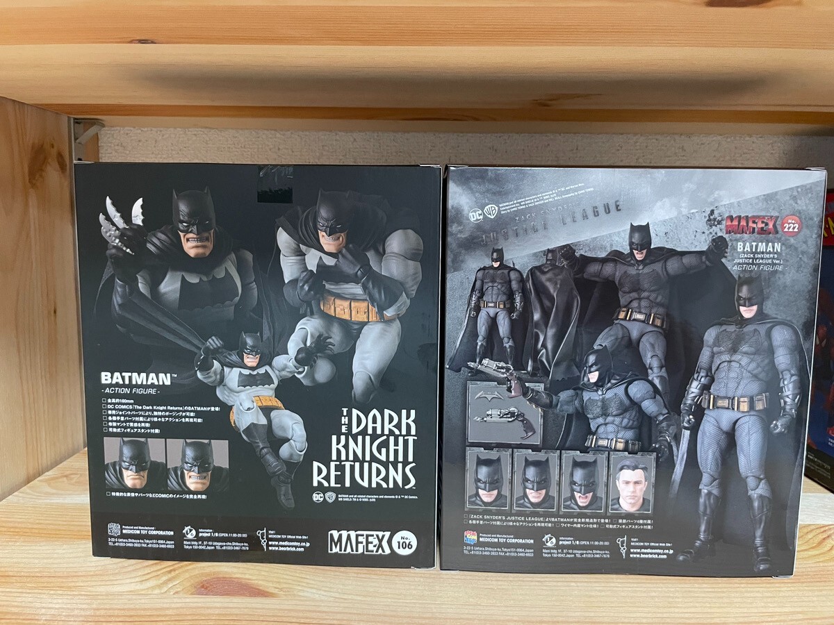 MEDICOM MAFEX No.106 Batman Dark Knight Returns & No.222