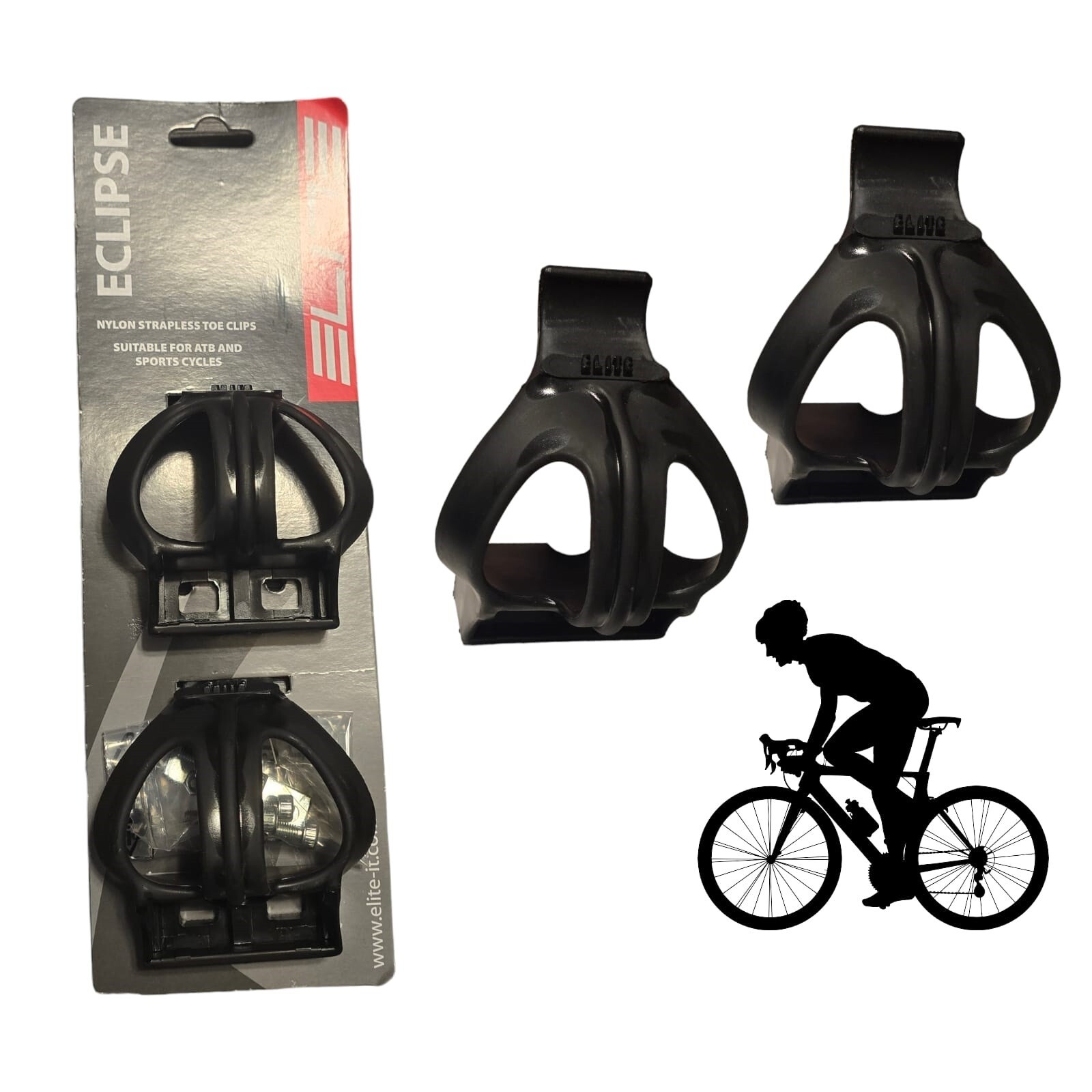 Elite Fusshaken Eclipse schwarz kurz o Riemen online kaufen | eBay