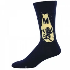 Modelo Especial Beer Bottle With Lion Men's Socks Blue