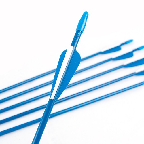 12x 26" Fiberglass Arrows upto 30LB For Kid Practice Target Recurve Compound Bow - Picture 20 of 60