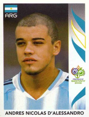 Panini sticker football World Cup 2006 No. 179 Andres Nicolas D'Alessandro ARG image New