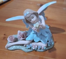 Fata della natura portafortuna in porcellana statua statuina decorazione￼