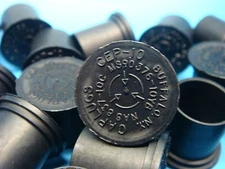 (20) CAPLUGS CEP-10 NAS837-10C MS90376-10YB 5/8"-24 BLACK CONDUCTIVE CAP NOS