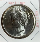 💥💥1925 US PEACE DOLLAR⭐BU,  SILVER COIN