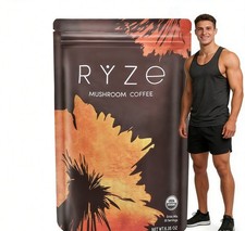 Organic RYZE Mushroom Coffee 30 Servings  US shipping 