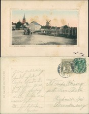 Werder (Havel) Straße, Inselpartie - Windmühle 1916 Passepartout