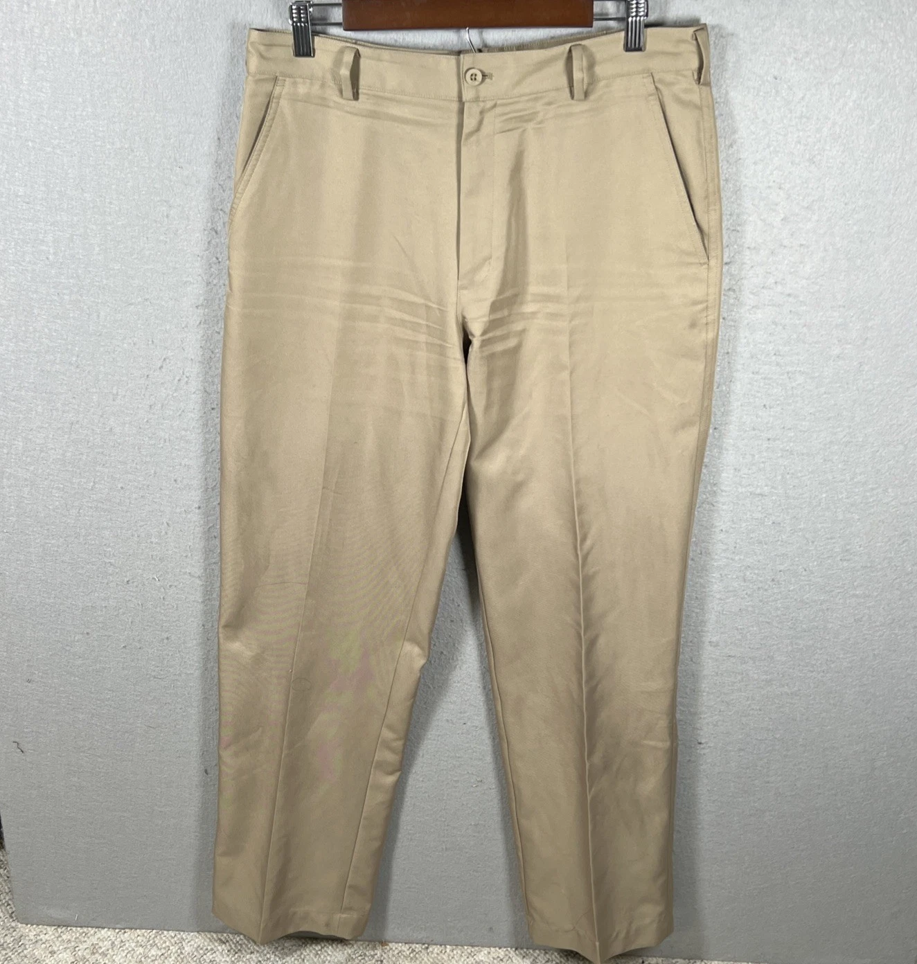 Nike Golf Mens Dri-Fit Flat Front Chino Pants Pockets Khaki 33x32
Opens in a new window or tab