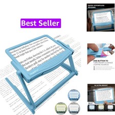 5X Large LED Hands-Free Full Page Magnifying Glass with Detachable Stand  3 ...