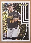PAUL SKENES GOLD SPARKLE REFRACTOR ROOKIE CARD - 2024 TOPPS BLACK GOLD BASEBALL