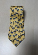 Edle Hermès Paris Seidenkrawatte mit Pferdemotiv 🐎 - Made in France