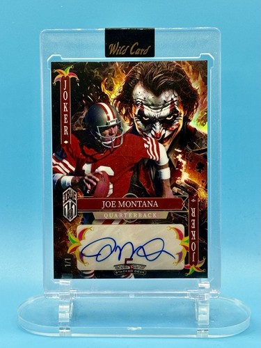 2025 Wild Card Football Jokers - Joe Montana True 1/1 Joker Auto