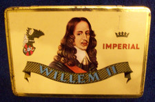 Vintage Zigarrendose Marke WILLEM II / Imperial f&uuml;r 10 Zigarren oder Zigarillos